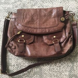 The Sak Brown Leather Crossbody Bag